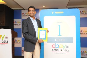 Mr. Muralikrishnan B, Country Manager, eBay India with the Census Guide 2012