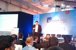 Heavy Reading's Berge Ayvazian talking about coexistence of Wi-Fi  with LTE during 4G Small Cell's Presentation at 4G World, India 