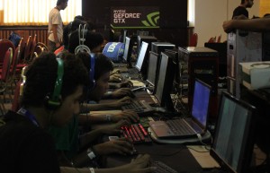 The Gaming Heat is on-Gamers Battling it out at NVIDIA BYOC 2013